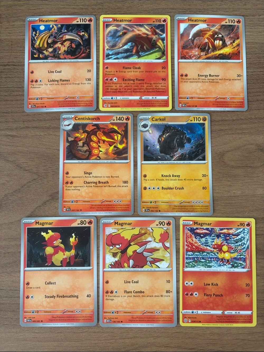 🔥 Hot Stuff Pokémon Card Lot | Heatmor Magmar Centiskorch ✨5/$25✨